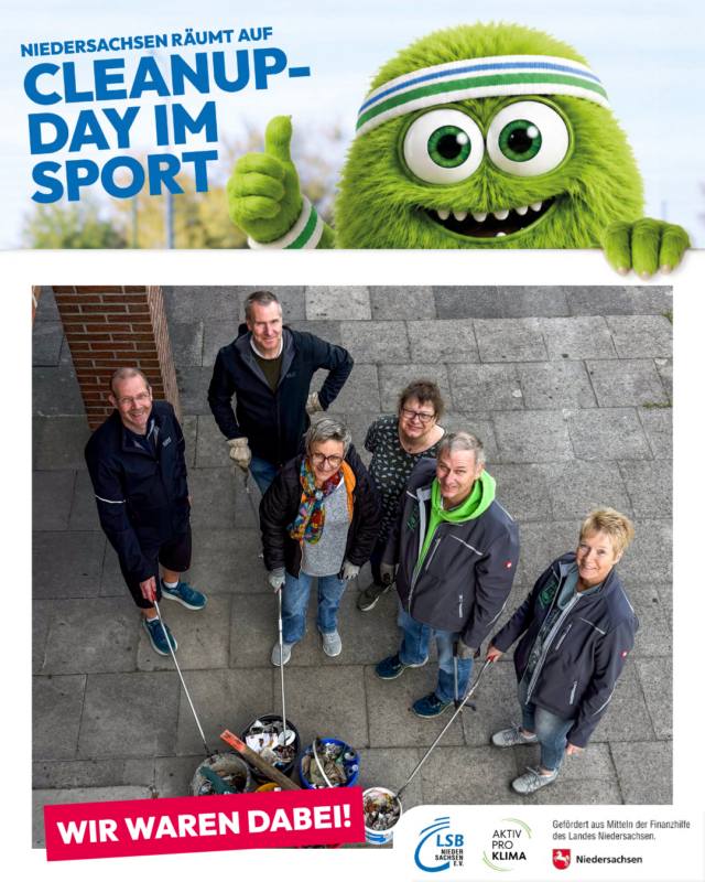 TuS Tarmstedt beteiligt sich am CleanUp-Day 1 Wir waren dabei